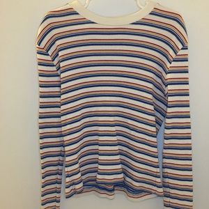 rainbow colored long sleeve shirt